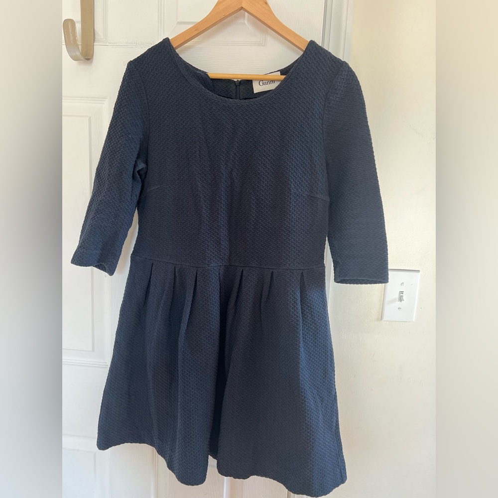 Ganni Dark Blue Kids Casual Dress